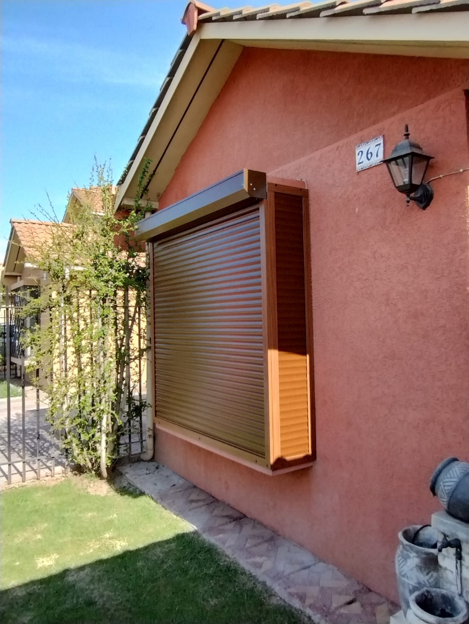 Persiana de Aluminio con Terminación Madera